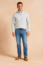 Radosław | Sweater med lynlås til hverdagens elegance 0