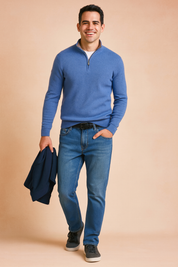 Radosław | Sweater med lynlås til hverdagens elegance 1