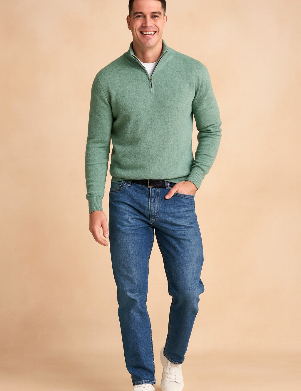 Radosław | Sweater med lynlås til hverdagens elegance 4