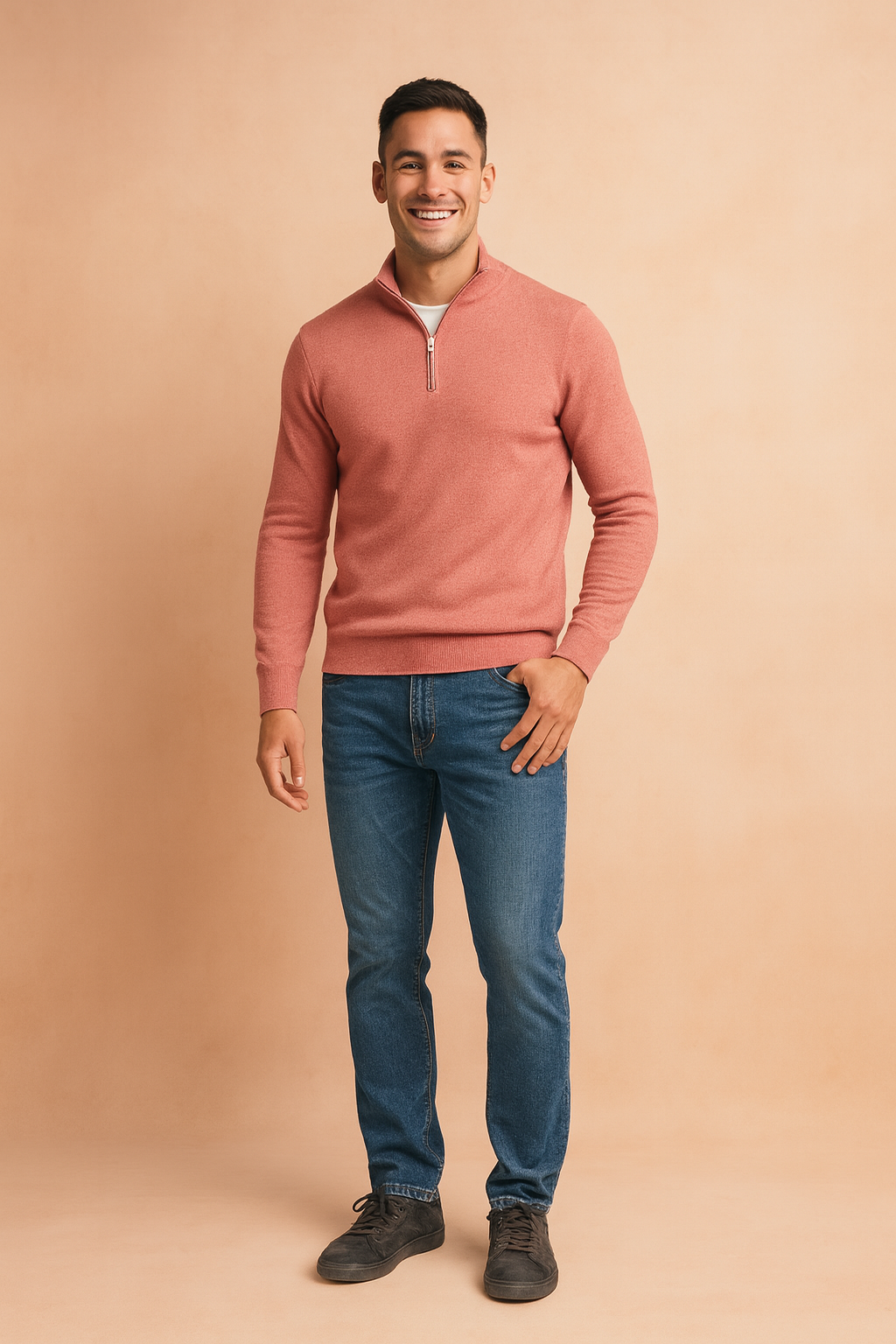 Radosław | Sweater med lynlås til hverdagens elegance 6