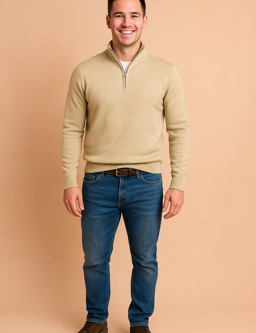 Radosław | Sweater med lynlås til hverdagens elegance 7