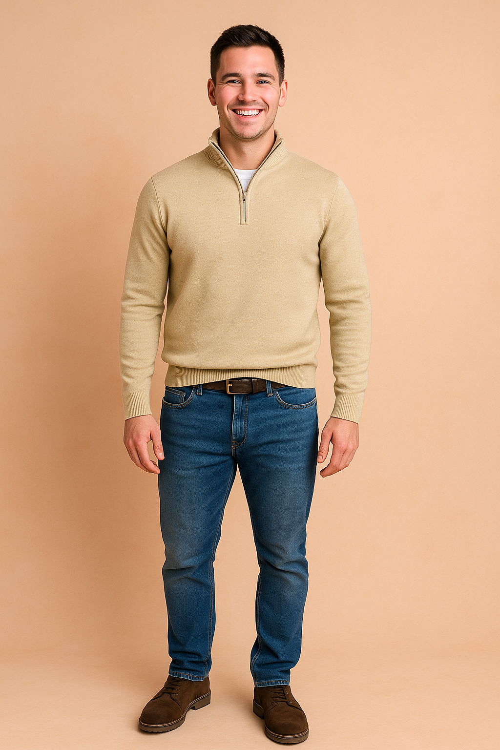 Radosław | Sweater med lynlås til hverdagens elegance 7