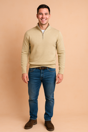 Radosław | Sweater med lynlås til hverdagens elegance 7