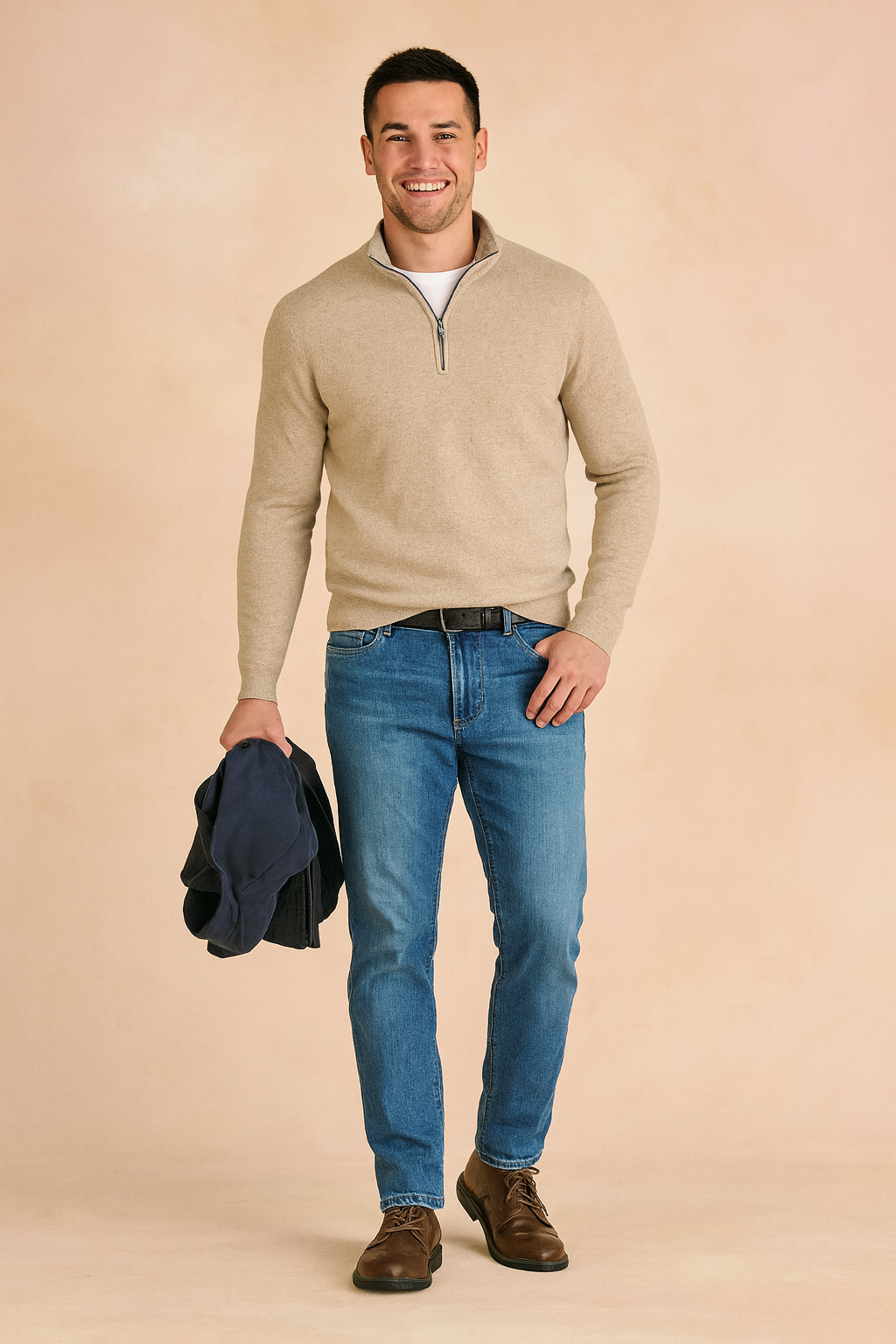 Radosław | Sweater med lynlås til hverdagens elegance 8