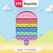 Rainbow Pop Fidget Legetøj – Silikone Sensorisk Legetøj til Stresslindring, Fokus og Leg for Børn og Voksne 10