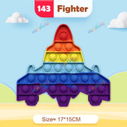 Rainbow Pop Fidget Legetøj – Silikone Sensorisk Legetøj til Stresslindring, Fokus og Leg for Børn og Voksne 12