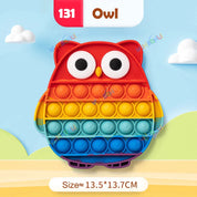 Rainbow Pop Fidget Legetøj – Silikone Sensorisk Legetøj til Stresslindring, Fokus og Leg for Børn og Voksne 15