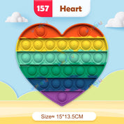 Rainbow Pop Fidget Legetøj – Silikone Sensorisk Legetøj til Stresslindring, Fokus og Leg for Børn og Voksne 16