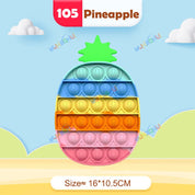 Rainbow Pop Fidget Legetøj – Silikone Sensorisk Legetøj til Stresslindring, Fokus og Leg for Børn og Voksne 24