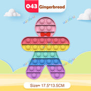 Rainbow Pop Fidget Legetøj – Silikone Sensorisk Legetøj til Stresslindring, Fokus og Leg for Børn og Voksne 26