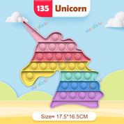 Rainbow Pop Fidget Legetøj – Silikone Sensorisk Legetøj til Stresslindring, Fokus og Leg for Børn og Voksne 27