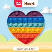 Rainbow Pop Fidget Legetøj – Silikone Sensorisk Legetøj til Stresslindring, Fokus og Leg for Børn og Voksne 33