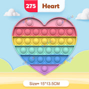 Rainbow Pop Fidget Legetøj – Silikone Sensorisk Legetøj til Stresslindring, Fokus og Leg for Børn og Voksne 34