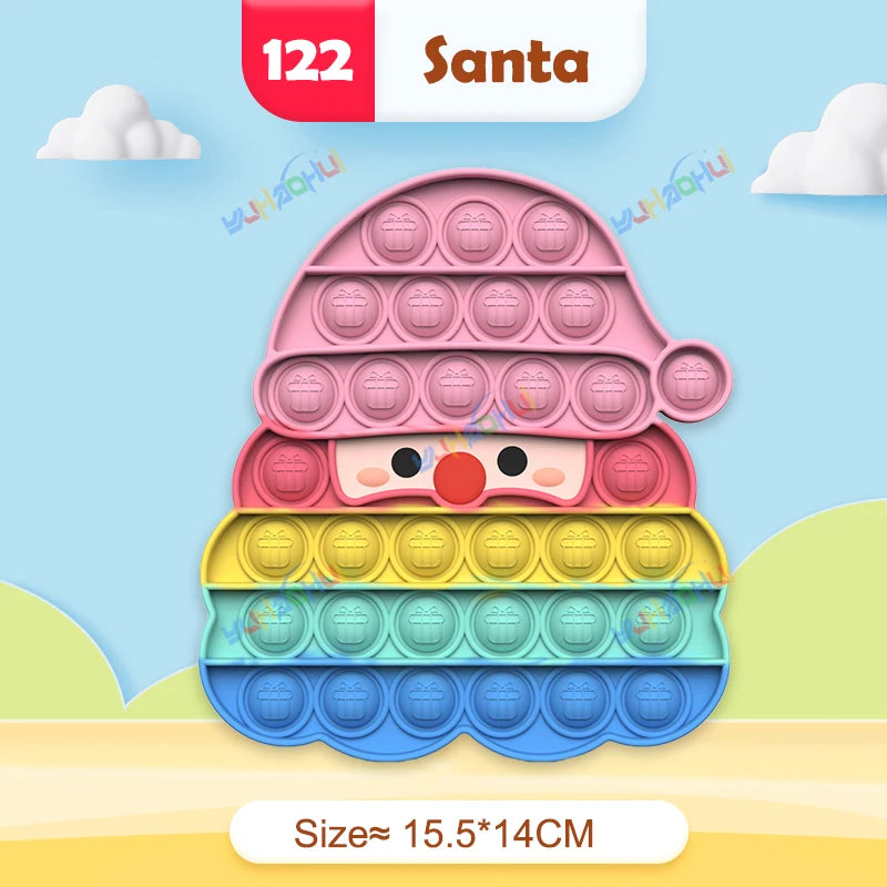 Rainbow Pop Fidget Legetøj – Silikone Sensorisk Legetøj til Stresslindring, Fokus og Leg for Børn og Voksne 7