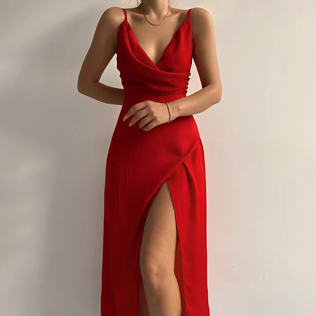 Elegante lange sommerkjole til damer - perfekt til enhver lejlighed!