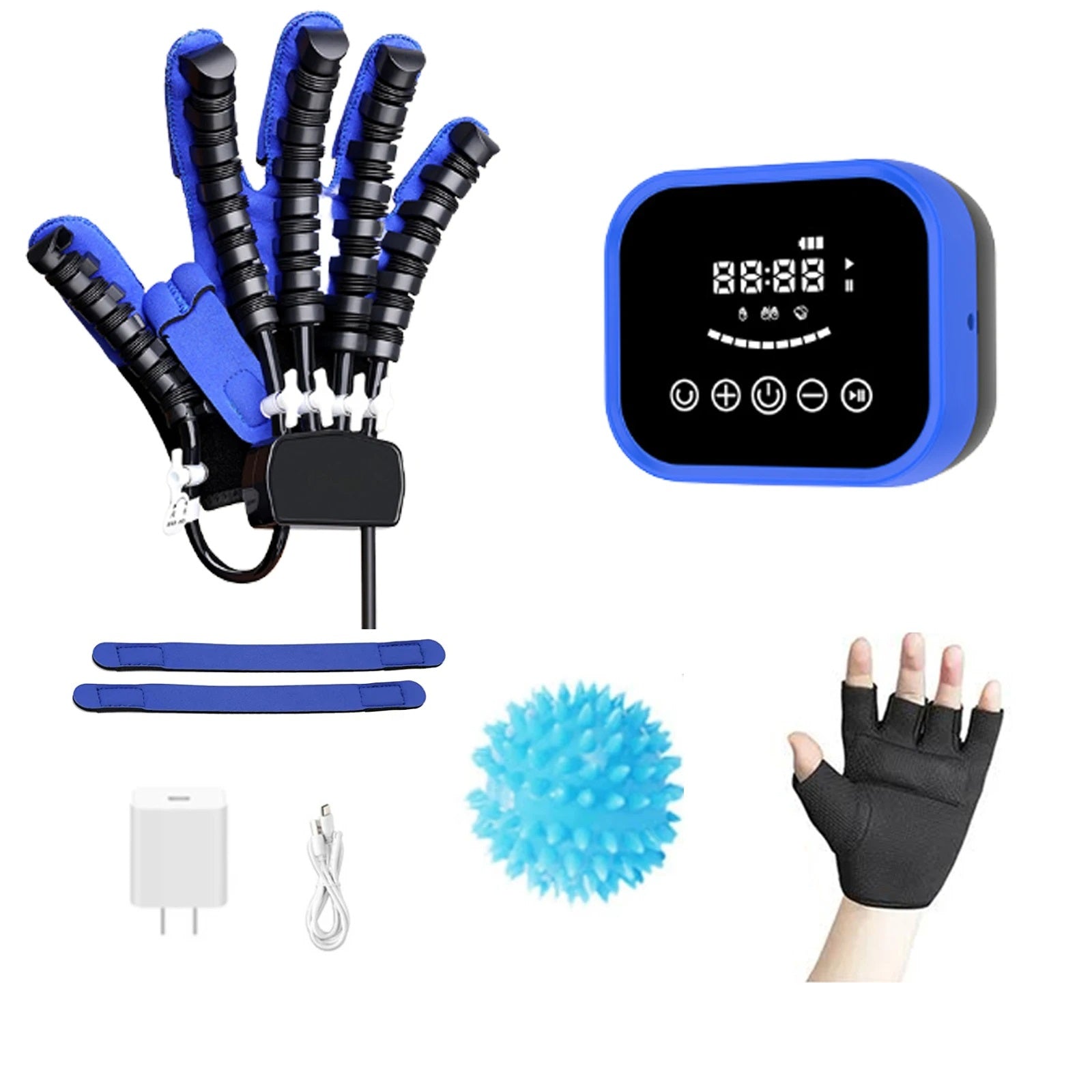 Rehabiliteringsrobothandske – Hånd- og fingermassageenhed til genoptræning efter slagtilfælde og hemiplegibehandling 0