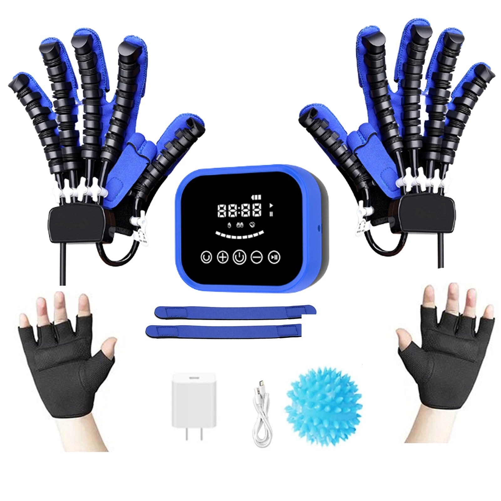 Rehabiliteringsrobothandske – Hånd- og fingermassageenhed til genoptræning efter slagtilfælde og hemiplegibehandling 4