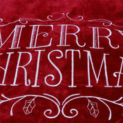 Rød fløjlsstof juletræsnederdel 2