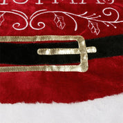 Rød fløjlsstof juletræsnederdel 3