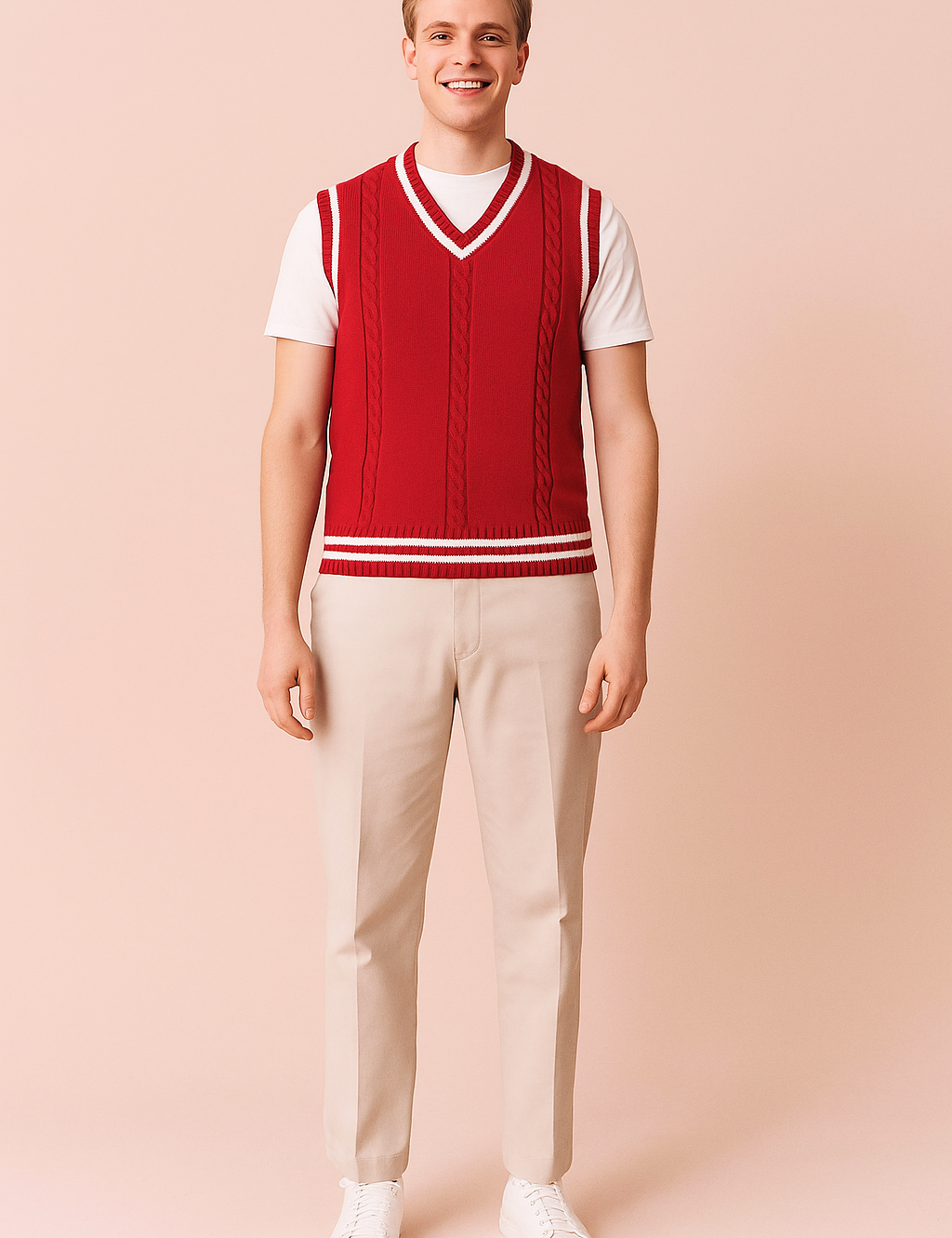 Ronald | Herrevest med V-hals | Ærmeløs 1