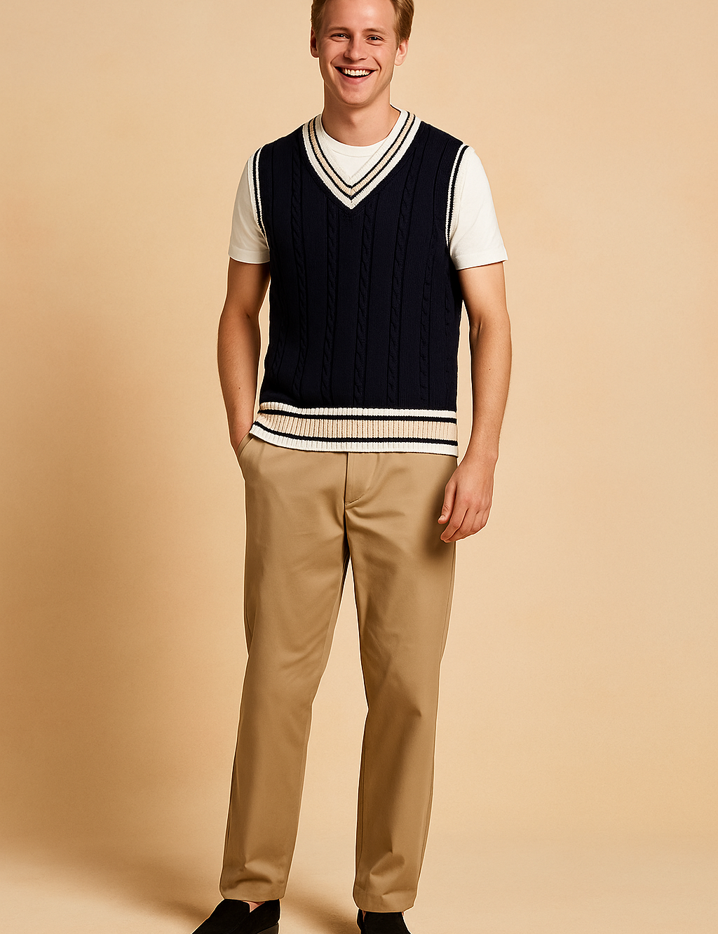 Ronald | Herrevest med V-hals | Ærmeløs 3