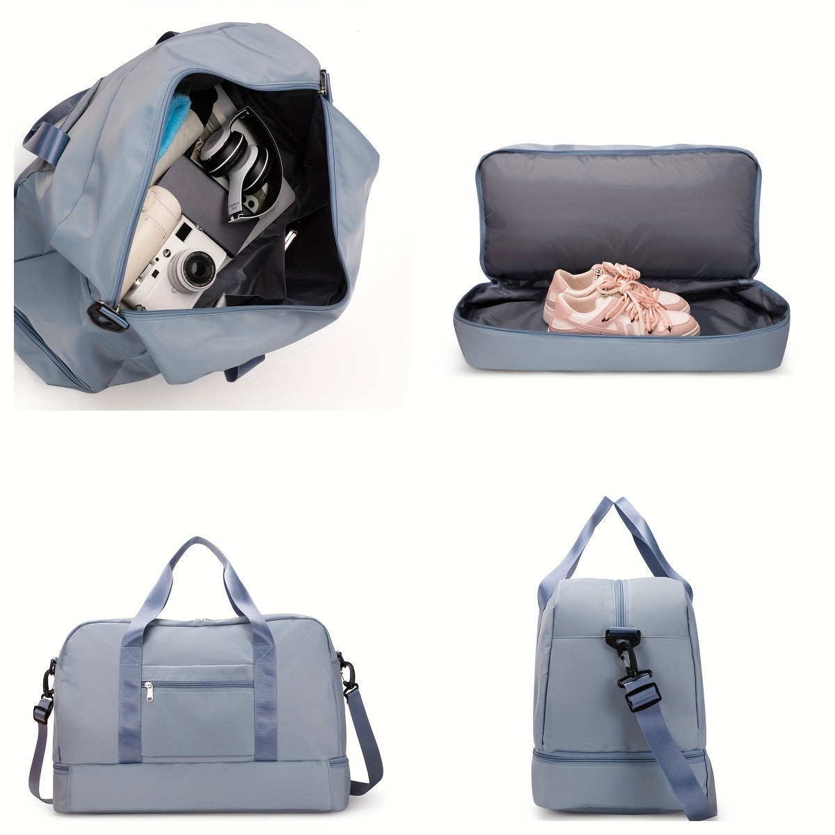 Rummelig unisex rejsetaske til eventyr i vegansk læder 7