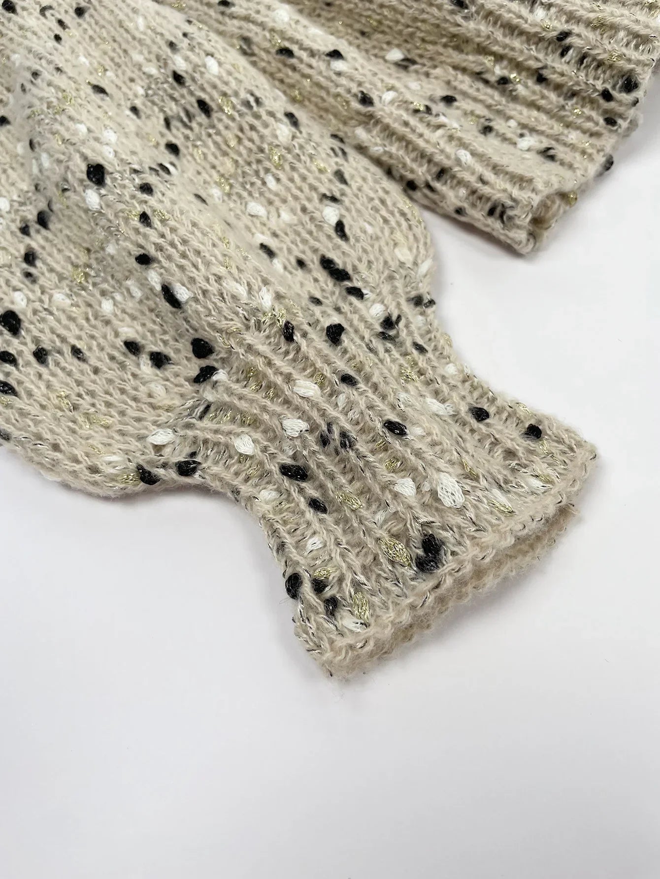 Carlijn | Åbenstrikket Komfort Sweater med Rund Hals