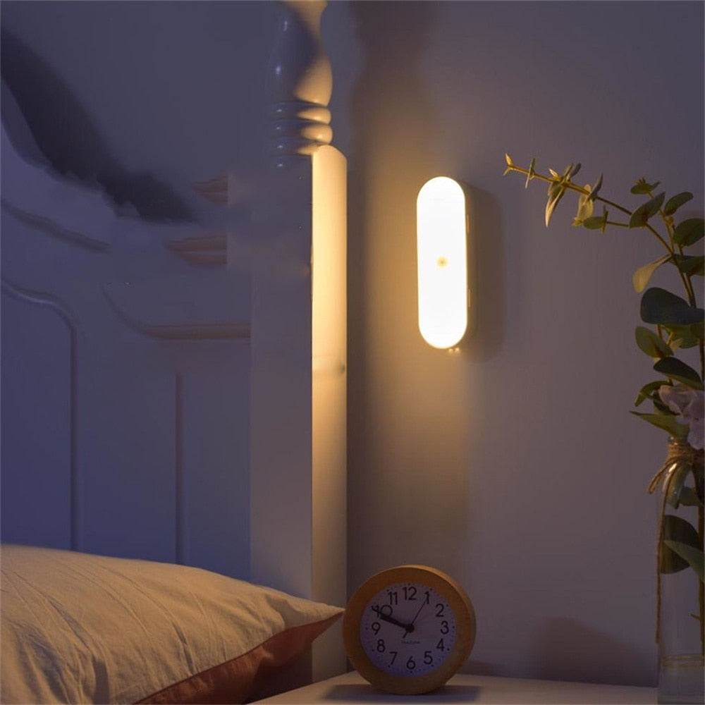 Moderne | LED USB Opladelig Trådløs Bevægelsessensor Væglampe