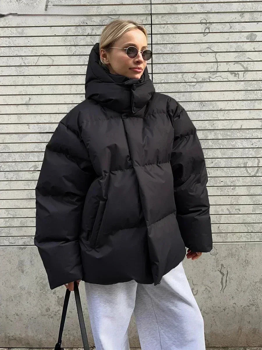 Mona | Dikke quilted vinterjakke til damer