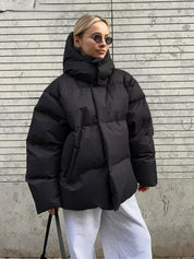 Mona | Dikke quilted vinterjakke til damer