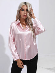 Selma | Satinbluse til damer