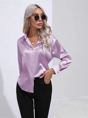 Selma | Satinbluse til damer