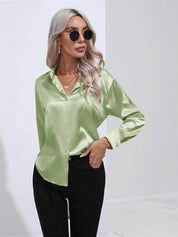 Selma | Satinbluse til damer