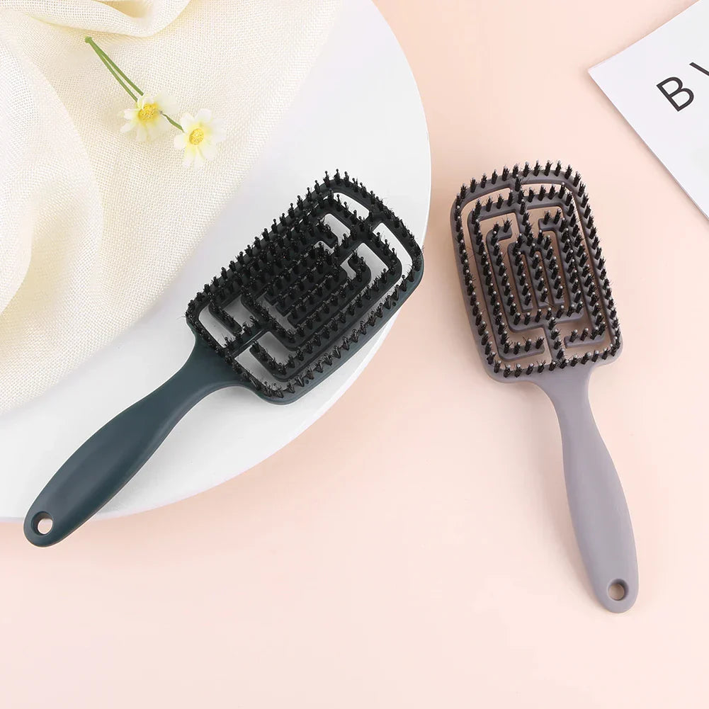 TangleFree - Nylon Borders Detangler -borstel voor gebogen styling-4