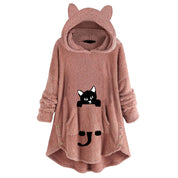 Ella | Komfortabel Hoodie med Katteører