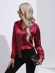 Selma | Satinbluse til damer