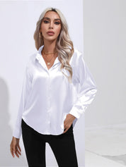 Selma | Satinbluse til damer
