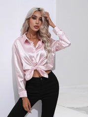 Selma | Satinbluse til damer