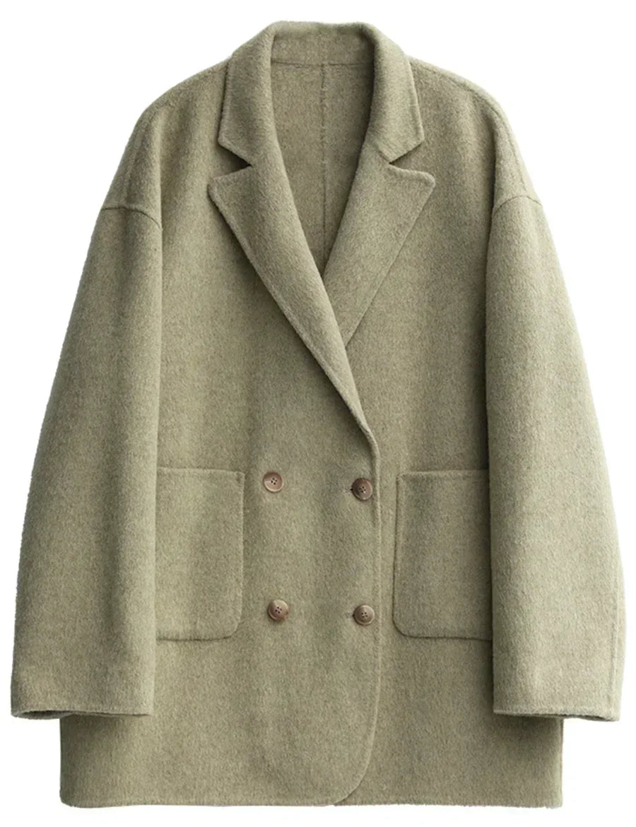Arabina | Luksus Dobbelt-Sidet Uldjakke til Elegante Looks