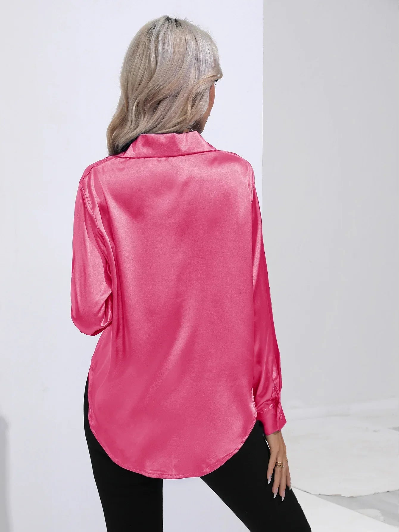 Selma | Satinbluse til damer