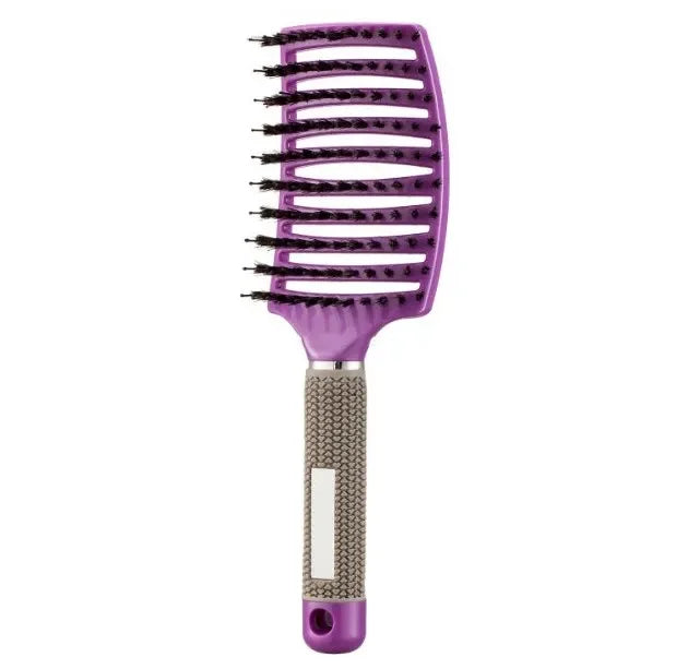 SilkyDetangle Comb - Bristle & Nylon Hairbrush voor moeiteloze styling-4