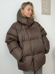 Mona | Dikke quilted vinterjakke til damer
