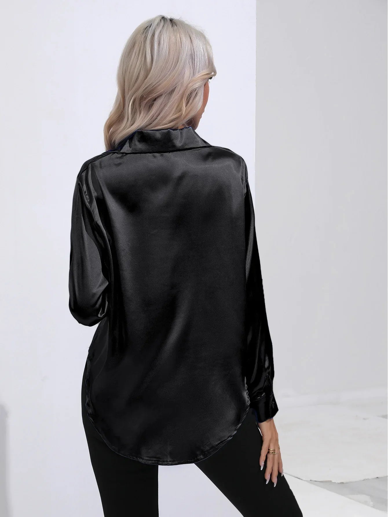 Selma | Satinbluse til damer