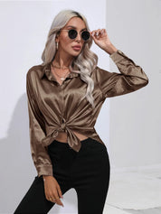 Selma | Satinbluse til damer
