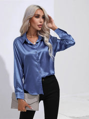 Selma | Satinbluse til damer