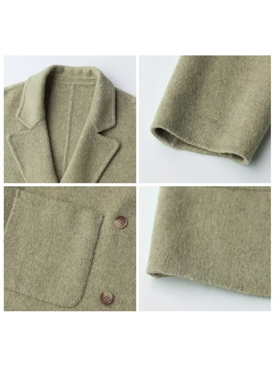Arabina | Luksus Dobbelt-Sidet Uldjakke til Elegante Looks
