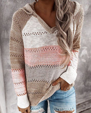 Myla | Casual Efterårs Hoodie med Stilfulde Striber til Damer