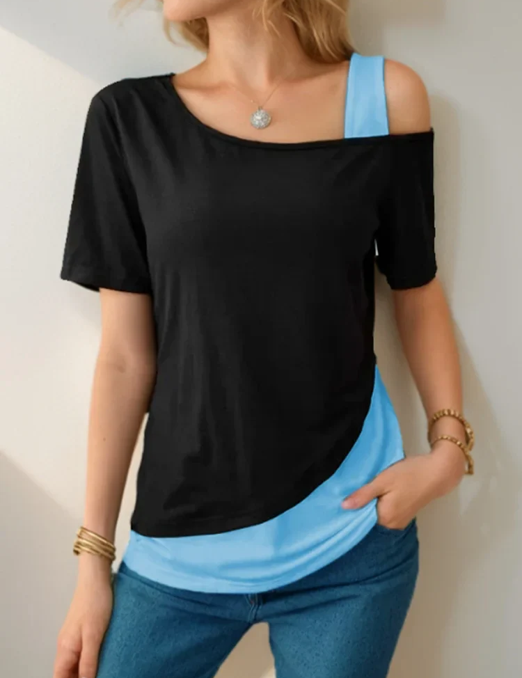 Elize | Elegant Tweekfarvet Skjorte