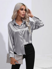Selma | Satinbluse til damer