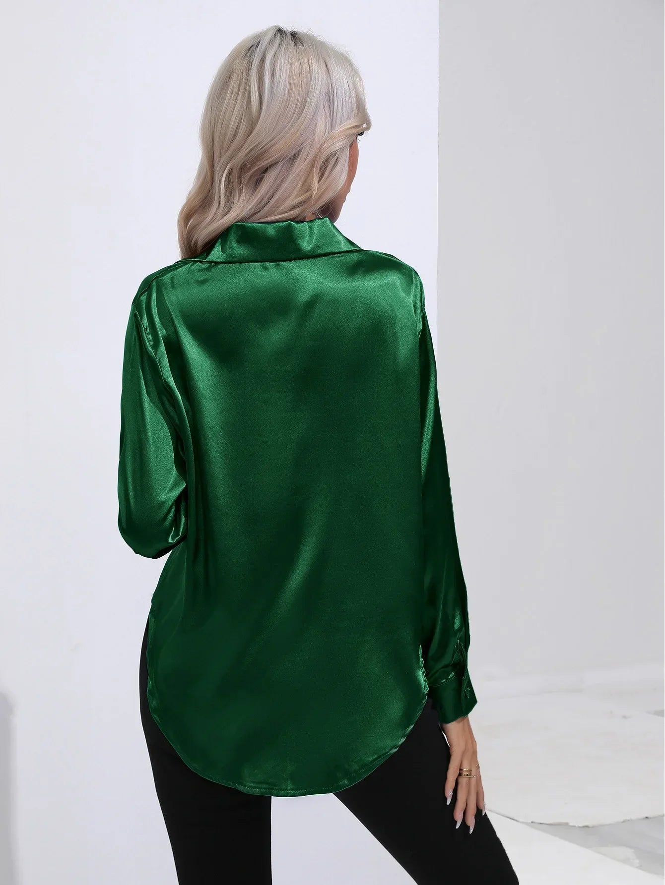 Selma | Satinbluse til damer